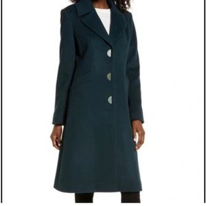 Via Spiga Wool Half Moon Button Jacket